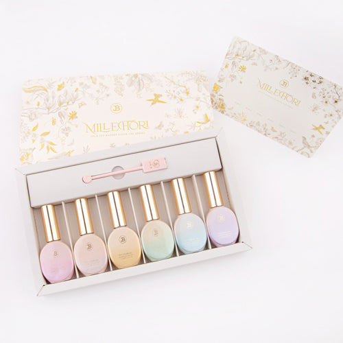 JIN.B Millefiori 6pc collection - magnetic cat eye gel