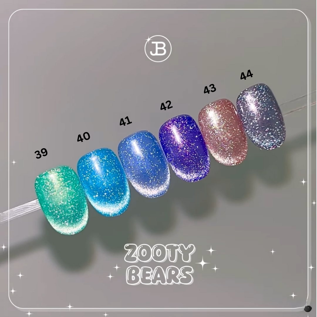 JIN.B Zooty Bears - reflective magnetic cat eye gel | individual/collection