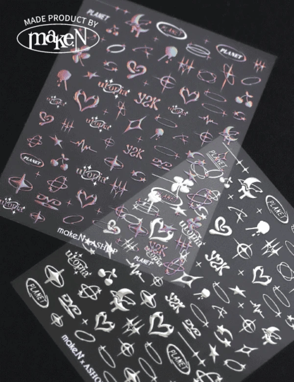Make.N X ASHOP Planet:A Nail Stickers (2 color) Make.N X ASHOP Planet:A Nail Stickers (2 color)