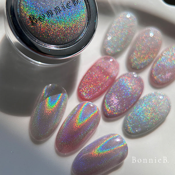 BONNIEBEE Hologram powder - Magnetic + chrome powder in 1