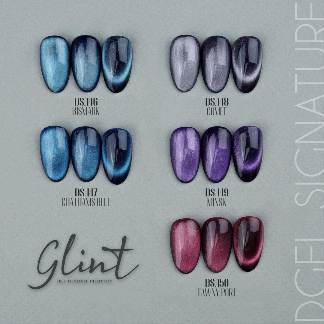 (PREORDER) DGEL Signature GLINT 10pc collection - cat eye magnetic gel | HEMA FREE