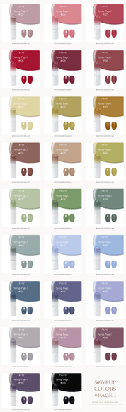 FAUVE 50 syrup colours full set