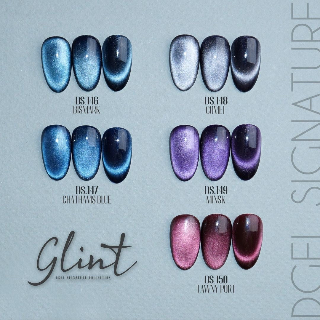 (PREORDER) DGEL Signature GLINT 10pc collection - cat eye magnetic gel | HEMA FREE