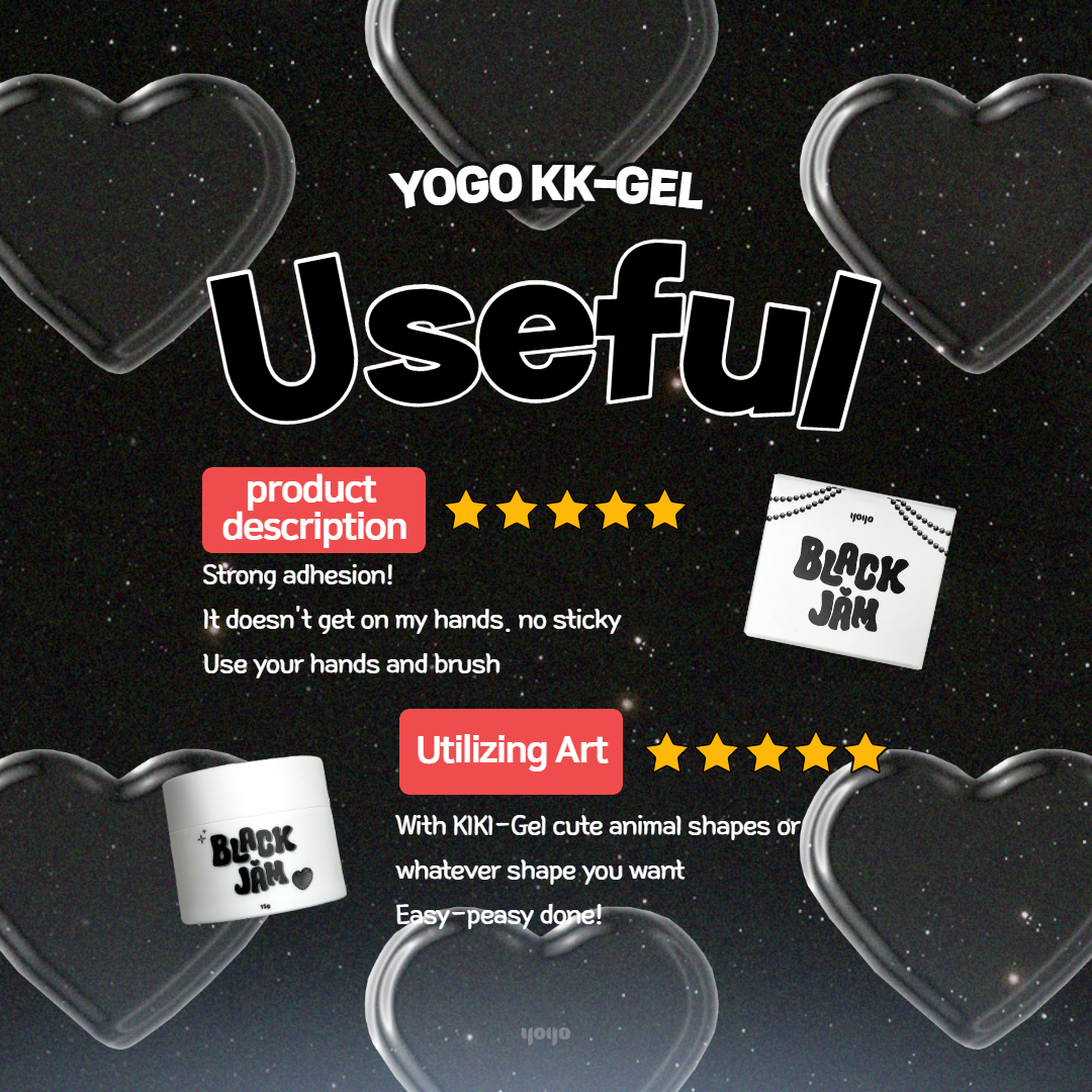 YOGO KK Gel - Black Jam (3D clay gel)