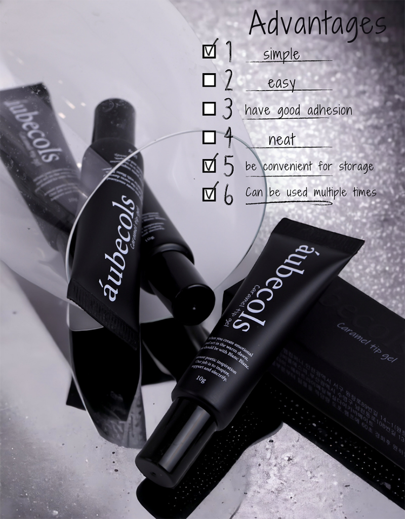 BLANC BLANC Aubecols caramel tip gel