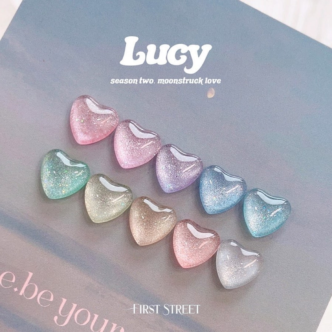 FIRST STREET Lucy season 2 MOONSTRUCK LOVE 10pc collection + FREE aurora prism gel
