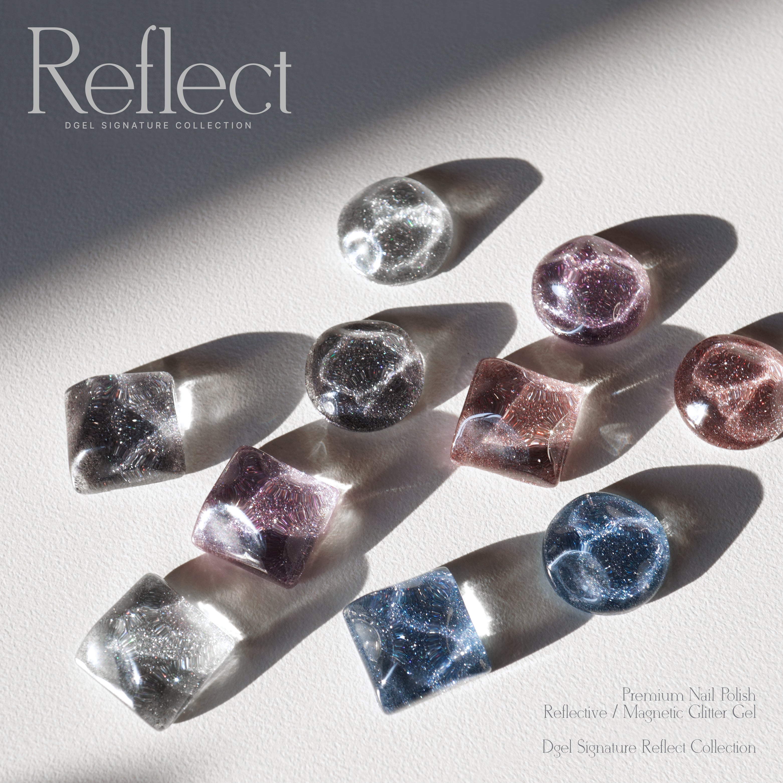 DGEL Signature Reflect individual/collection - Reflective magnetic gel | HEMA FREE