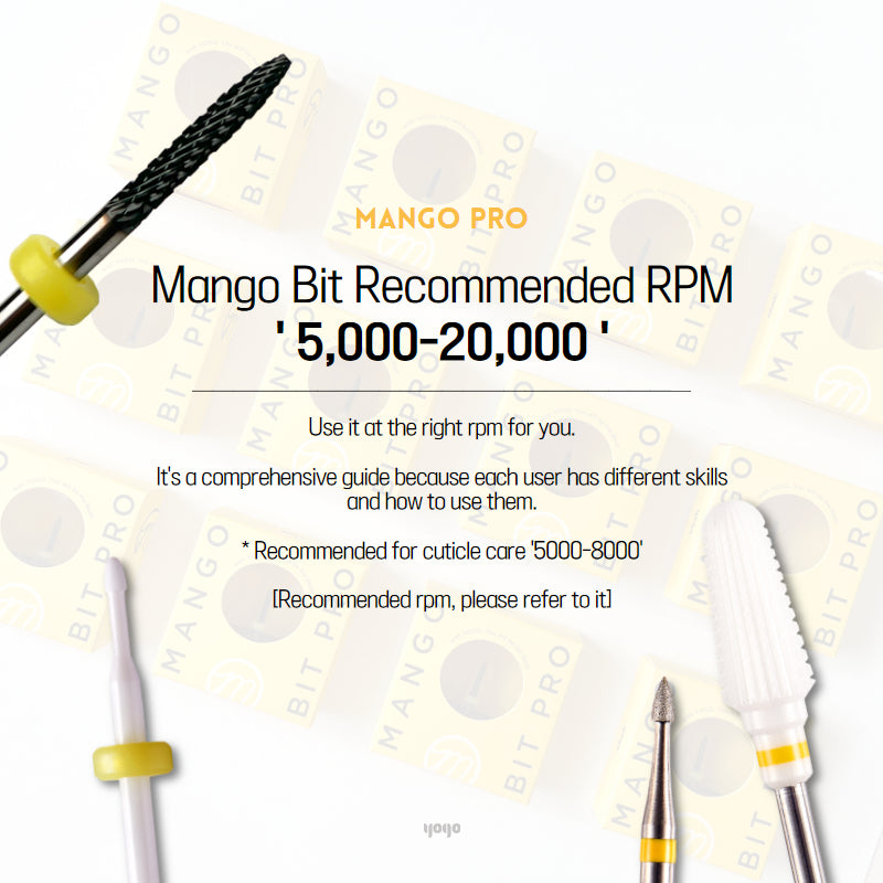 YOGO MAYO Mango drill bit pro - Base bit | base gel removal bit