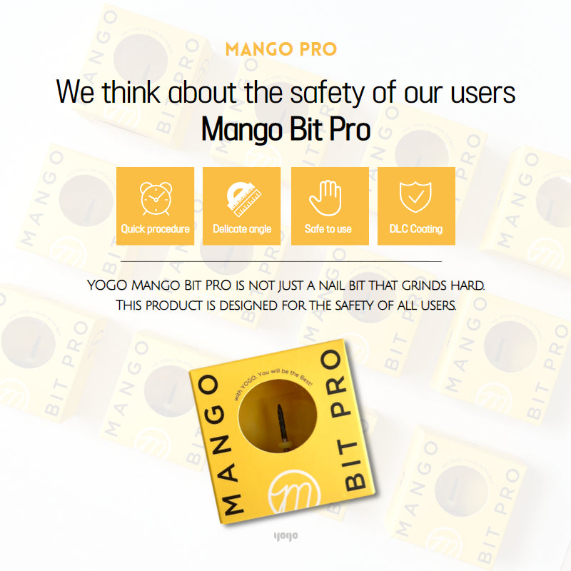 YOGO MAYO Mango drill bit pro - Base bit | base gel removal bit