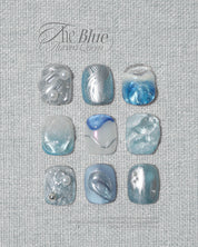 Aurora Queen The blue 8pc collection - magnetic gel