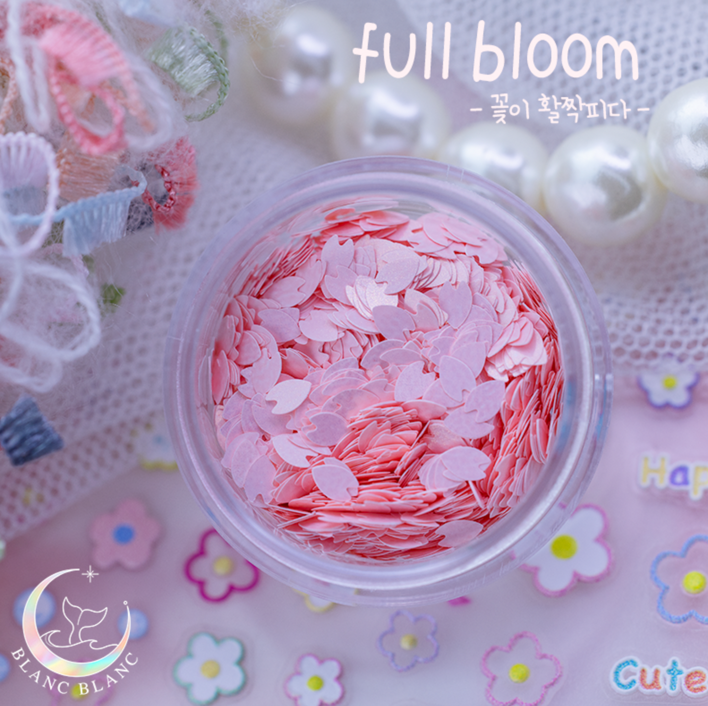 BLANC BLANC cherry blossom petal glitter
