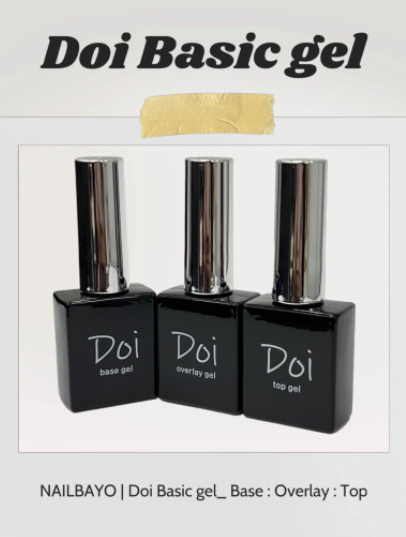 NAILBAYO Doi basic gel - No wipe top, overlay, base