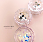 ICE GEL Mirror hologram tiles - 3pc set