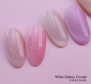 ICE GEL White galaxy Crystal 6pc collection - magnetic glitter gel