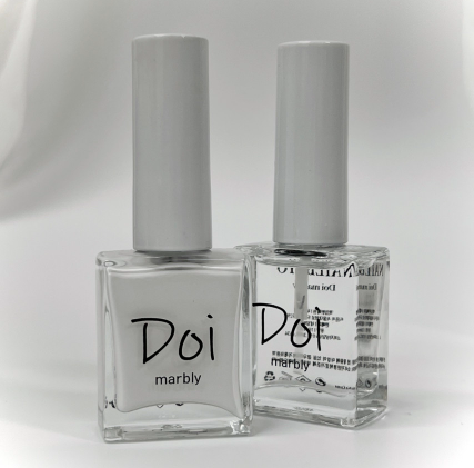 NAILBAYO - Doi Marbly white/clear marble ink