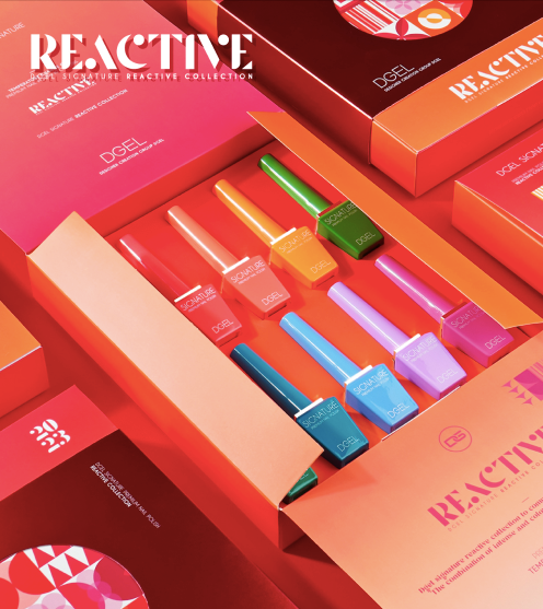 DGEL Signature REACTIVE 10pc collection - temperature colour change gel