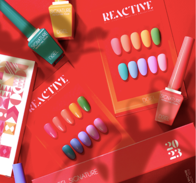 DGEL Signature REACTIVE 10pc collection - temperature colour change gel