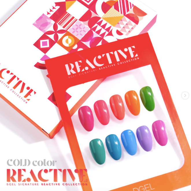 DGEL Signature REACTIVE 10pc collection - temperature colour change gel