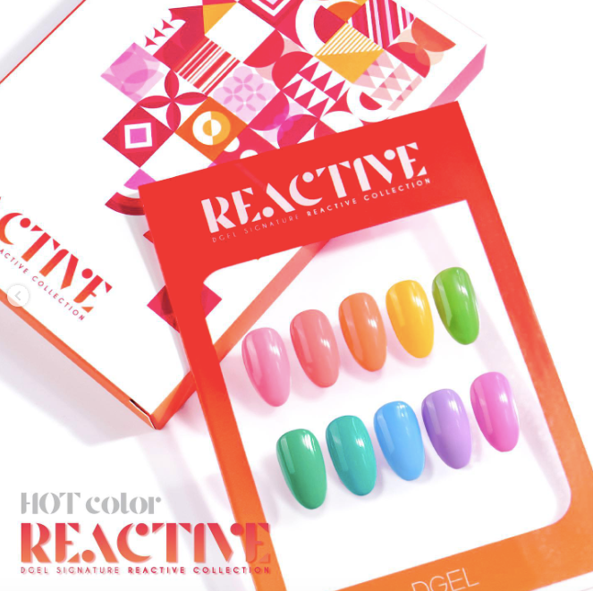 DGEL Signature REACTIVE 10pc collection - temperature colour change gel