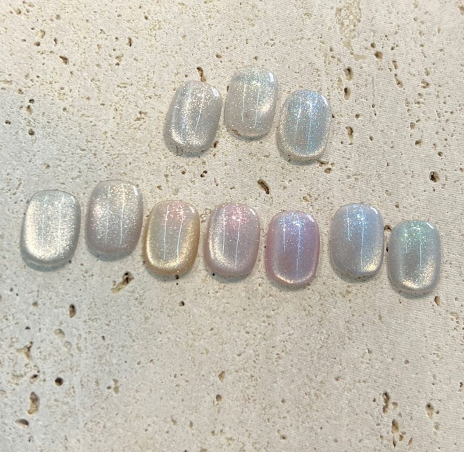 RIPOSO Pulling summer 10pc collection - magnetic cat eye gel