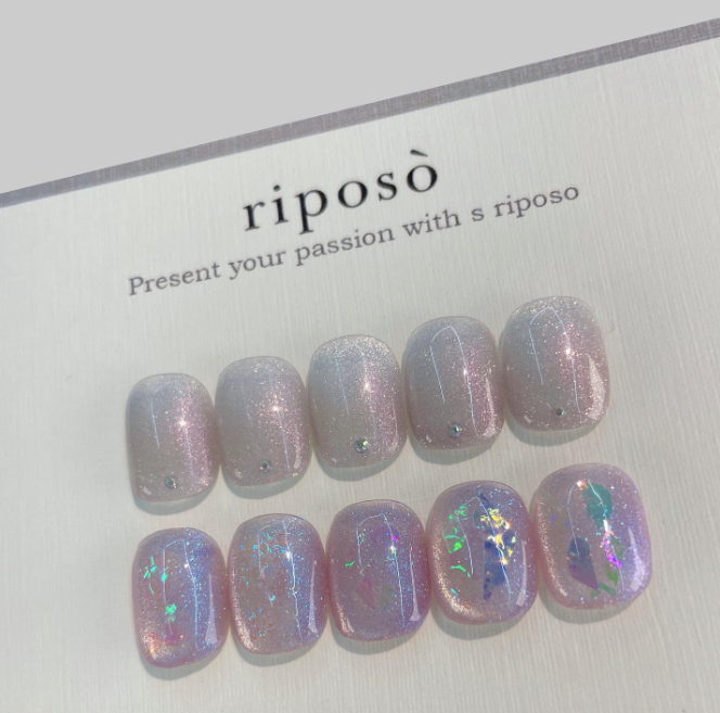 RIPOSO Pulling summer 10pc collection - magnetic cat eye gel