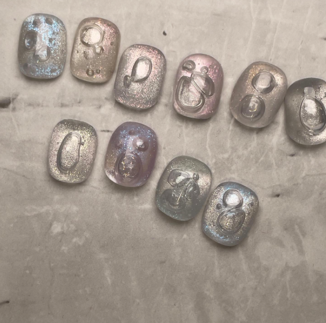 RIPOSO Pulling summer 10pc collection - magnetic cat eye gel