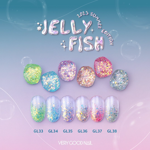 VERY GOOD NAIL Jellyfish 6pc collection