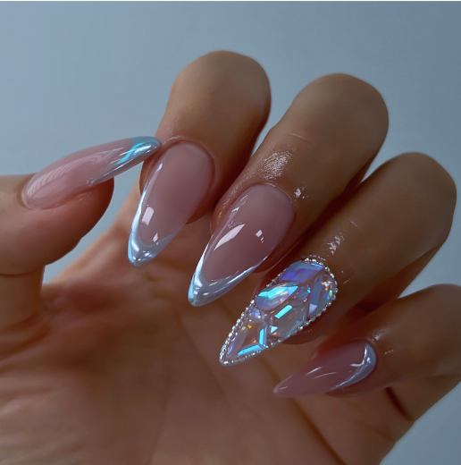 NAILBAYO - Doi Barbie blue chrome powder