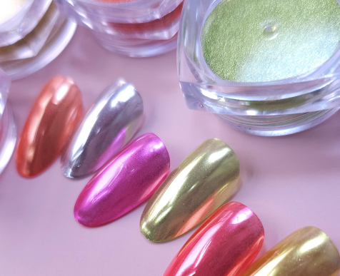 ICE GEL Sunset neon chrome powder set (6 chromes)