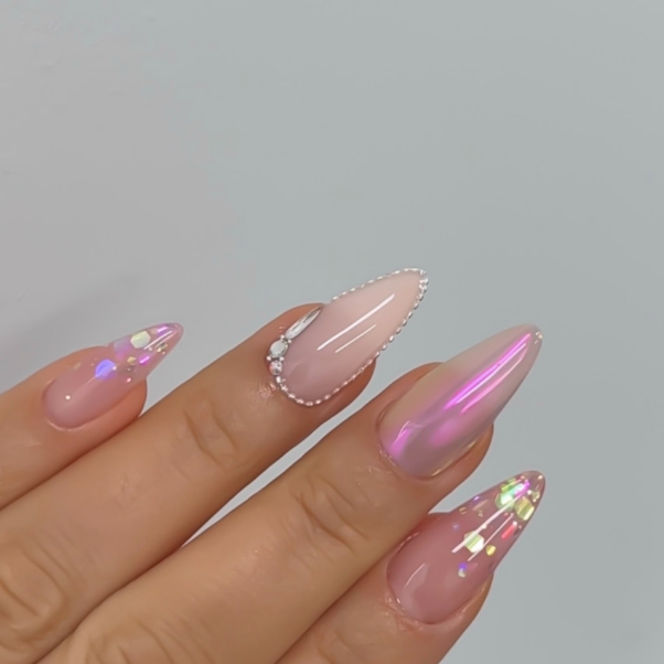 NAILBAYO - Doi Barbie pink chrome powder