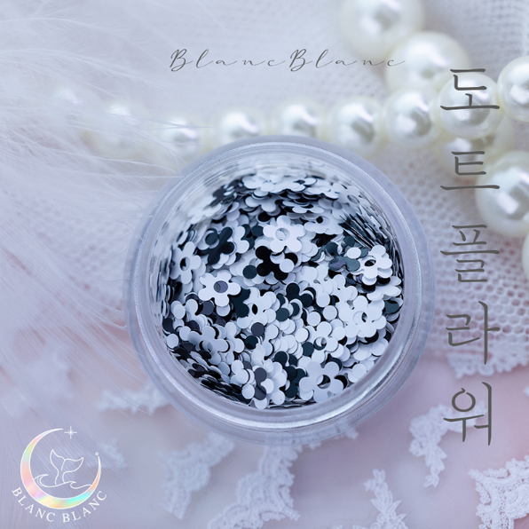 BLANC BLANC Flower dot glitter