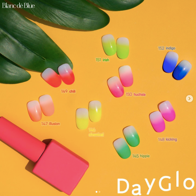 BLANC DE BLUE Day glo 8pc collection