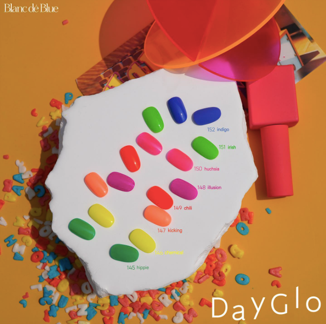 BLANC DE BLUE Day glo 8pc collection