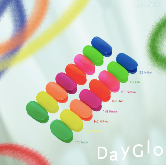 BLANC DE BLUE Day glo 8pc collection