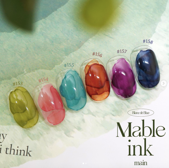 BLANC DE BLUE Mable ink 6pc collection