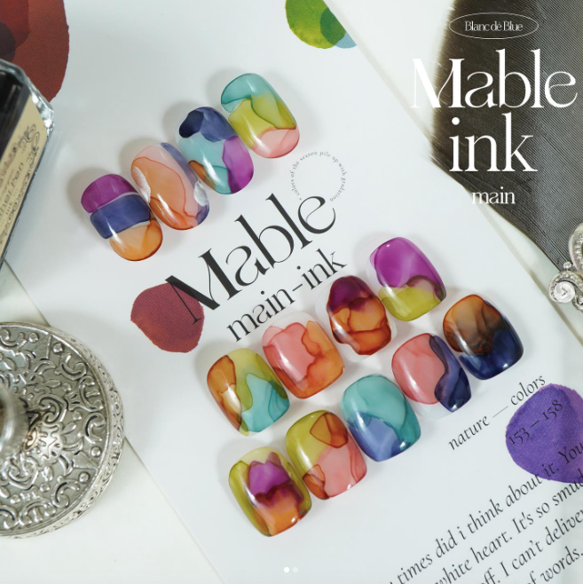 BLANC DE BLUE Mable ink 6pc collection