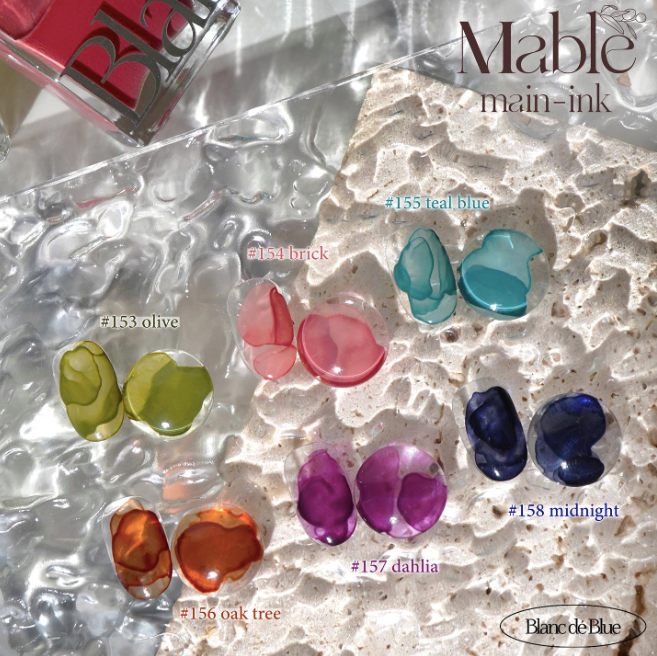 BLANC DE BLUE Mable ink 6pc collection