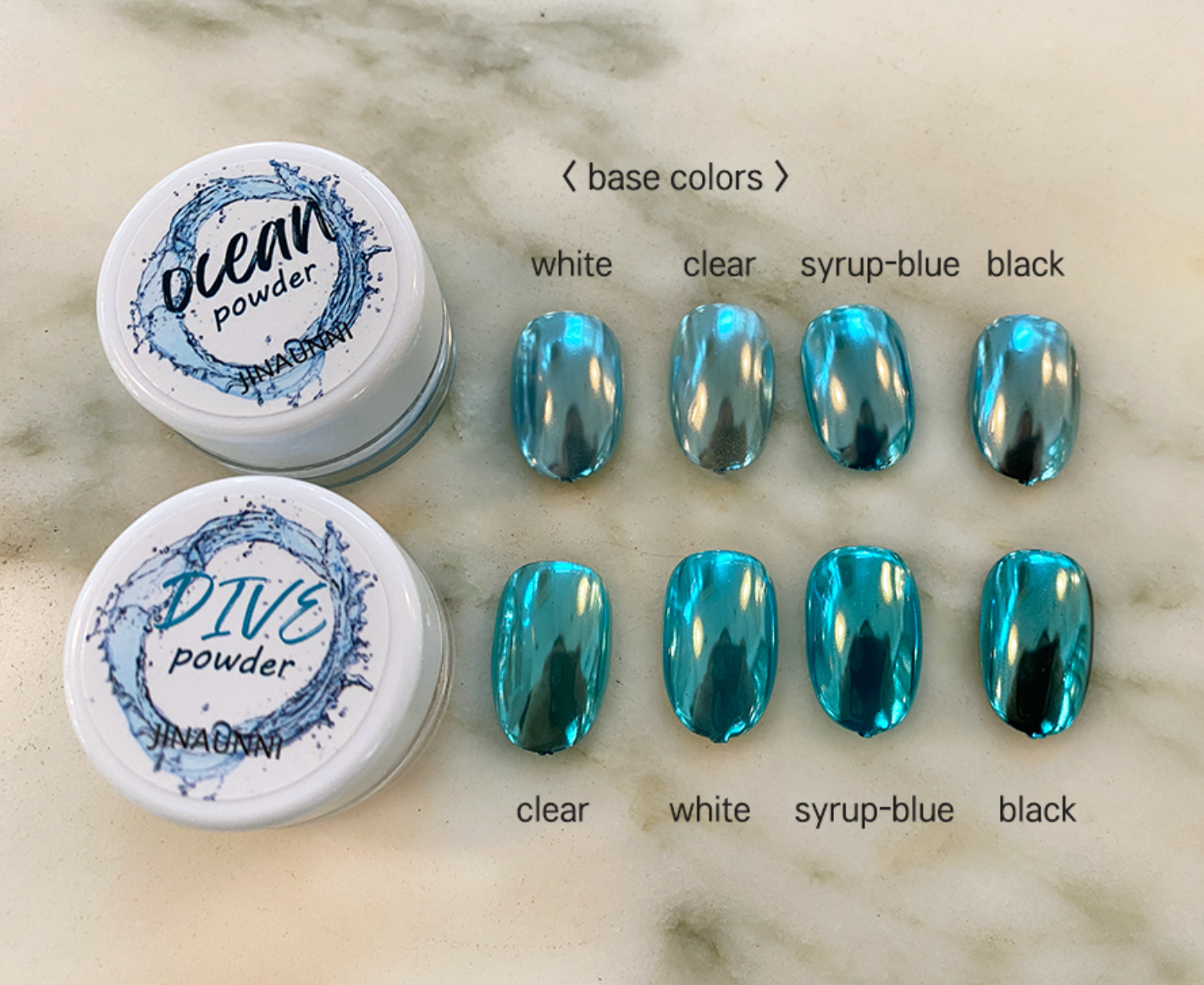 JINAUNNI Ocean Dive chrome powder - 2 colours