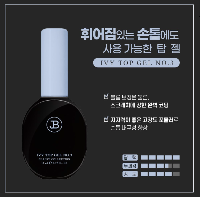 Jin.b Ivy Classy No wipe top gel series - 3 types