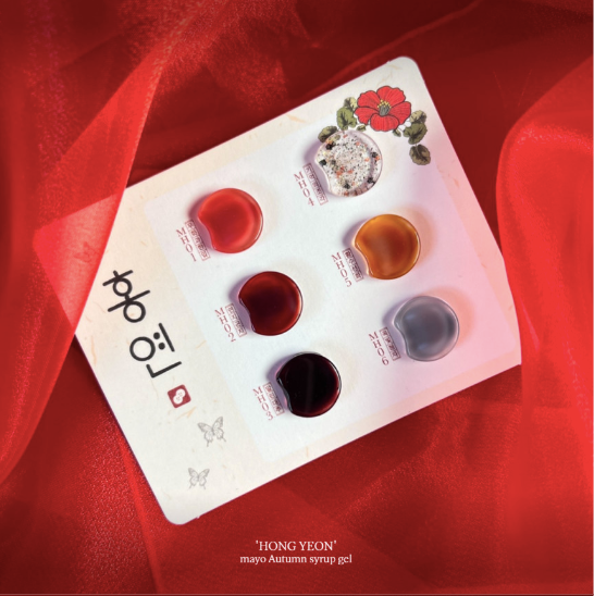 MAYO Hong yeon 6pc collection - Syrup gel + art glitter