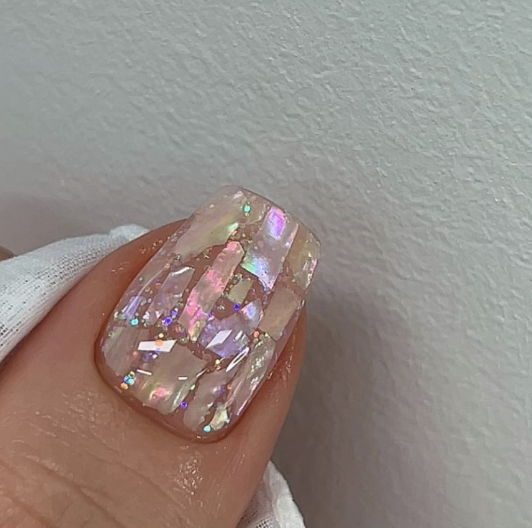 NAILBAYO - Doi Aurora pearl shell deco