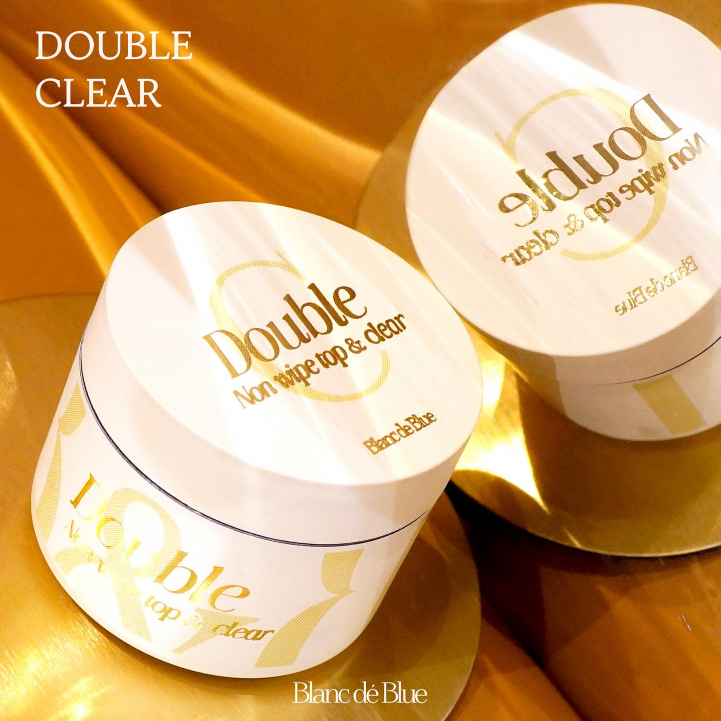 BLANC DE BLUE Double Clear gel 30g - No wipe top & clear in 1