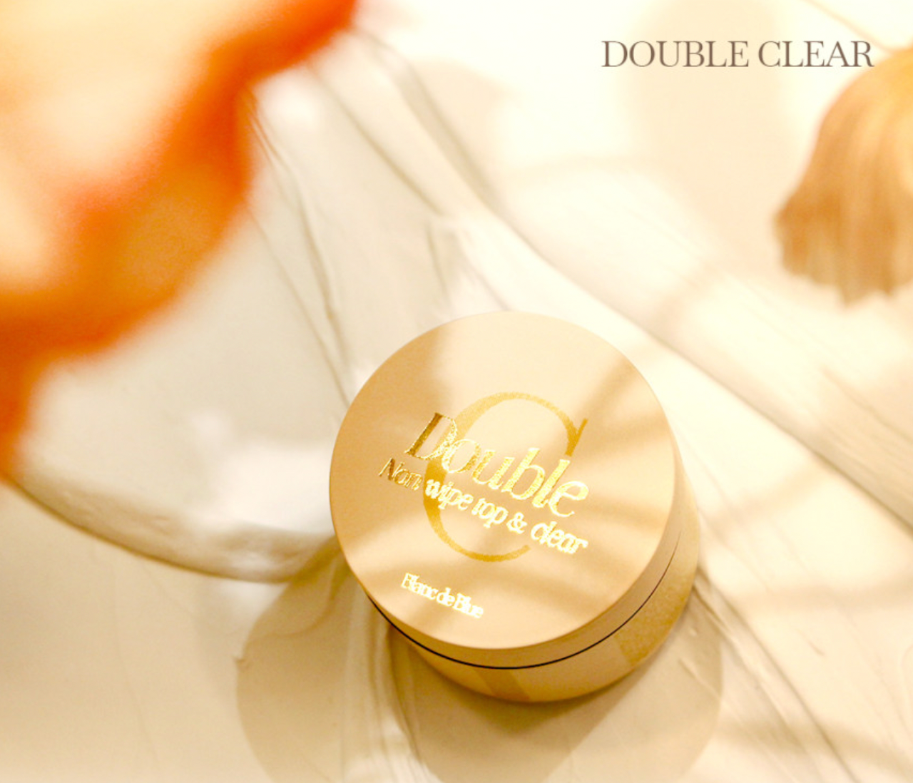 BLANC DE BLUE Double Clear gel 30g - No wipe top & clear in 1