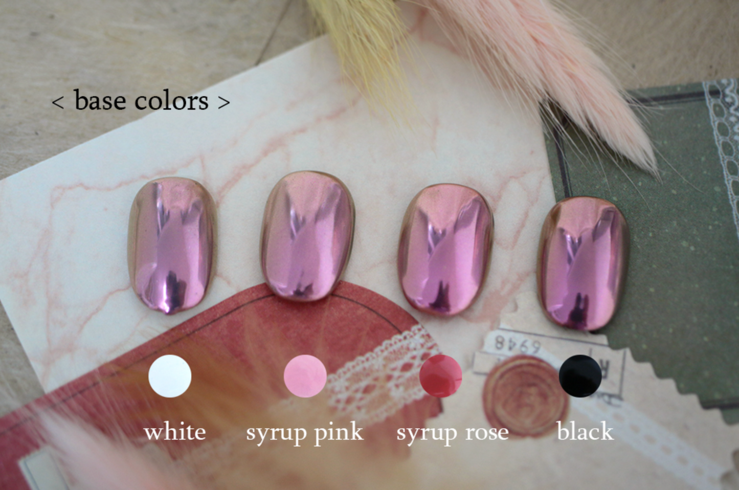 JINAUNNI Pink Muhly Chrome Powder