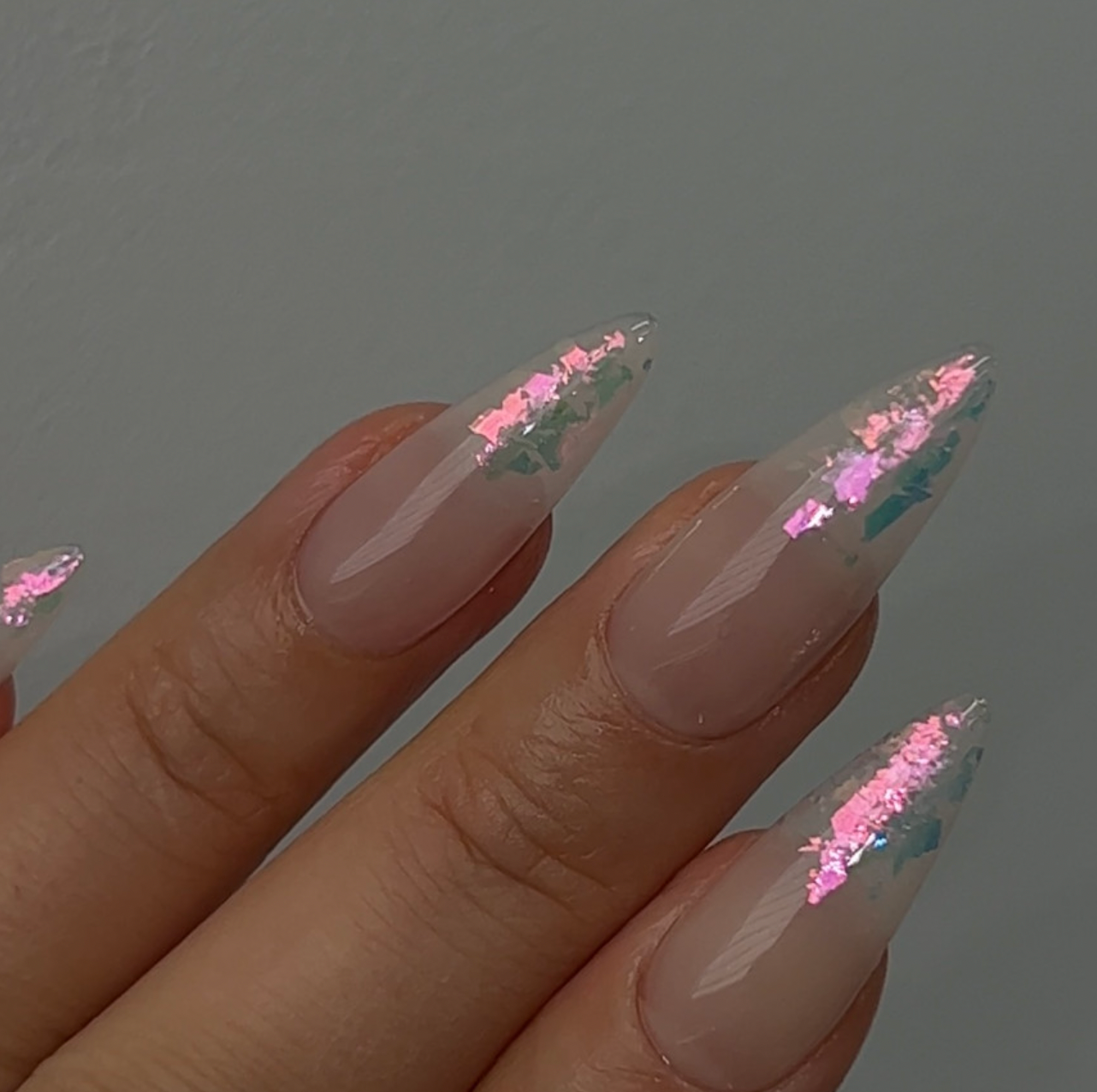 NAILBAYO - Doi Pink sunset flakes