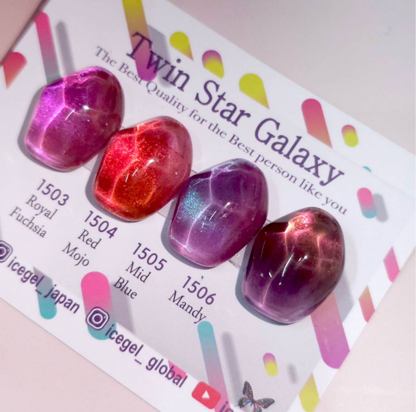 ICE GEL Twin star galaxy - magnetic cat eye gel