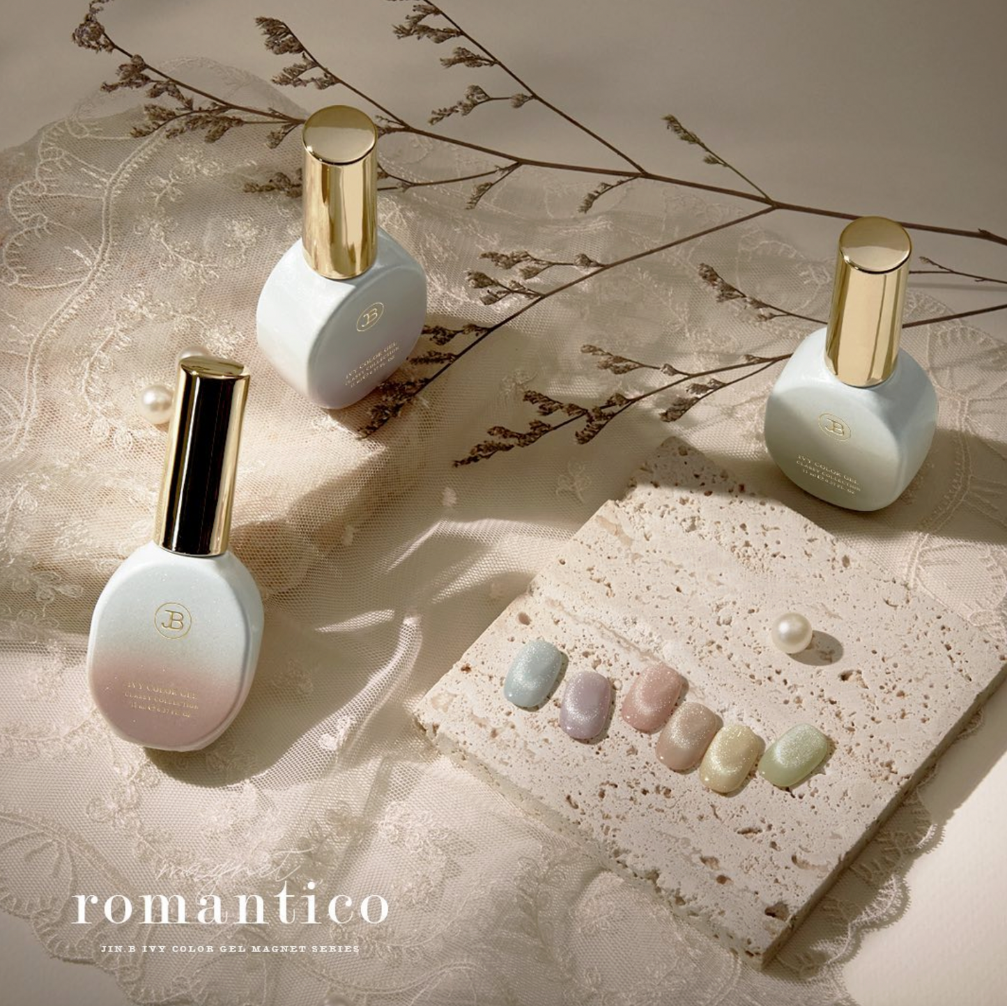 JIN.B Romantico 6pc collection - magnetic cat eye gel