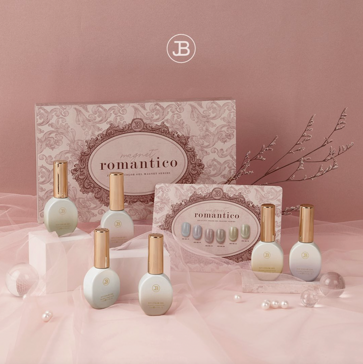 JIN.B Romantico 6pc collection - magnetic cat eye gel