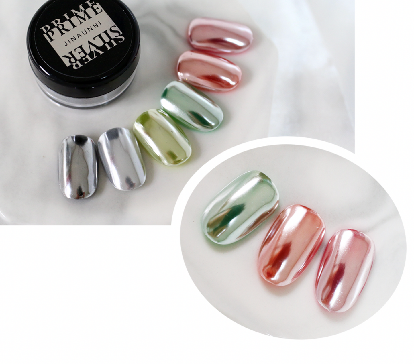JINAUNNI Prime Silver Chrome Powder