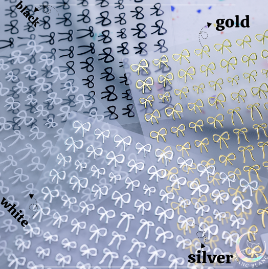BLANC BLANC Ribbon stickers - 4 colours